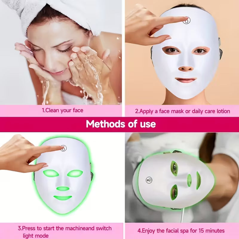 Appareil de Beauté Électrique 7 Modes – Sculpture Faciale Pro à Domicile AphroditeGlow