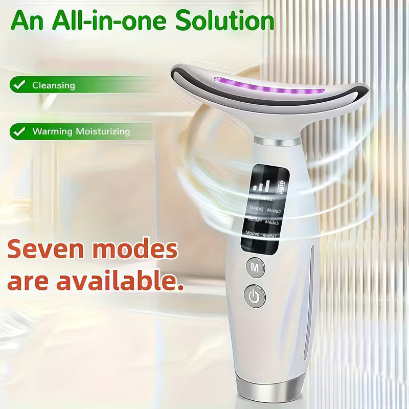 Appareil de Beauté Électrique 7 Modes – Sculpture Faciale Pro à Domicile AphroditeGlow