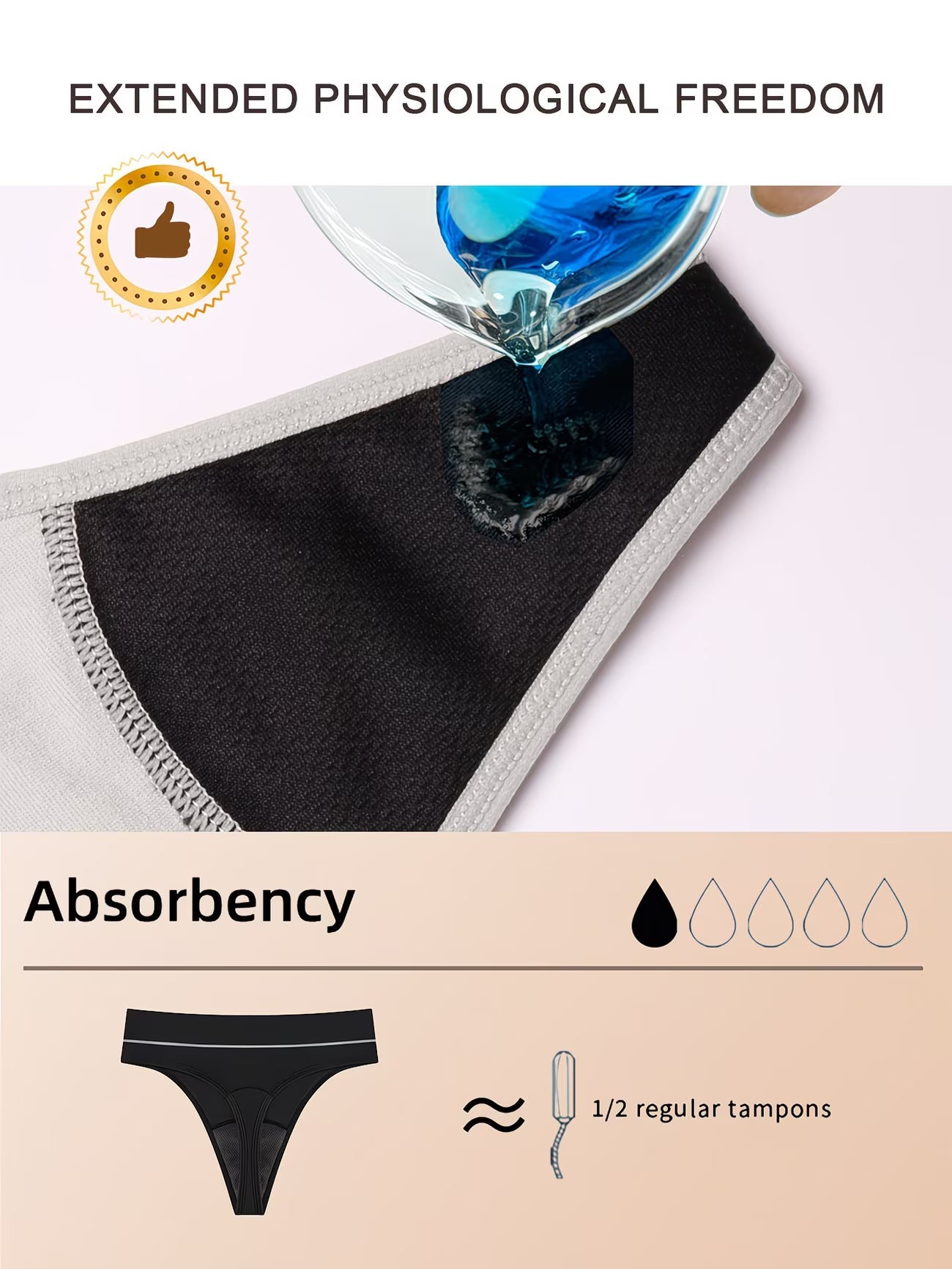 String Menstruelle Anti-Fuites : Liberté 4 Couches Ultra-Discret ! AphroditeGlow