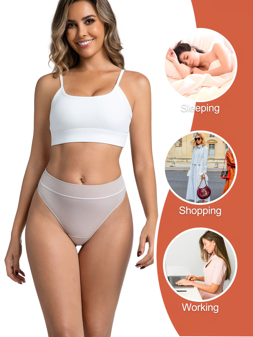 String Menstruelle Anti-Fuites : Liberté 4 Couches Ultra-Discret ! AphroditeGlow