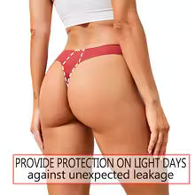 String Menstruelle Anti-Fuites : Liberté 4 Couches Ultra-Discret ! AphroditeGlow